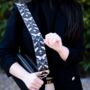 Gothic Moth And Skulls Bag Strap | Extra Long Crossbody Replacement Bag Strap, thumbnail 1 of 4