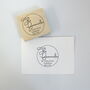 Personalised Circle Return Address Rubber Stamp, thumbnail 5 of 8