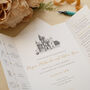 Folded Castle Wedding Invitation, thumbnail 2 of 5