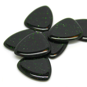 Green Goldstone Guitar Pick / Plectrum In A Gift Box, 7 of 7