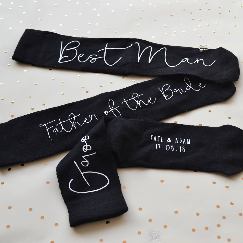 Personalised Hidden Message Groomsman Socks, 1 of 4