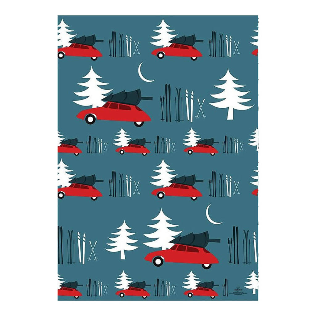 Retro Style Car Wrapping Paper By Little Baby Company