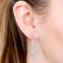 Starburst Sterling Silver Drop Earrings, thumbnail 1 of 3