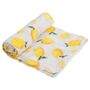 Muslin Square Baby Shower Burp Cloth Lemon Set Of Three, thumbnail 1 of 5