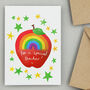 Rainbow Apple Thank You Teacher Card, thumbnail 2 of 3