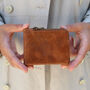'Hudson' Men's Leather Bi Fold Wallet In Tan, thumbnail 1 of 8