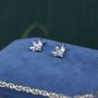 Mystic Ab Cz Marquise Crown Stud Earrings, thumbnail 1 of 12