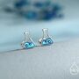 Sterling Silver Chemistry Flask Stud Earrings, thumbnail 1 of 11