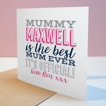 Best Mum Ever Card, 2 of 2