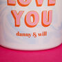 Personalised I Love You Scented Natural Wax Candle, thumbnail 2 of 7
