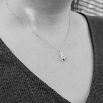 Lily Pendant In Sterling Silver, 2 of 4