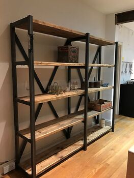 Industrial Reclaimed Bookcase Shelf Unit 094, 4 of 4