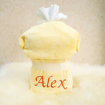 Personalised Cuddly Duck Baby Towel, 4 of 7