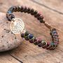 Natural African Beaded Tree Of Life Charm Bracelet, thumbnail 1 of 8