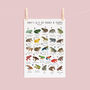 The A To Z Of Frogs And Toads Print, thumbnail 2 of 6