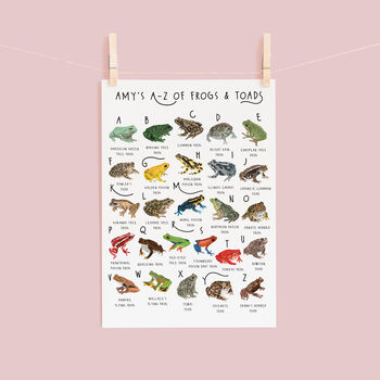 The A To Z Of Frogs And Toads Print, 2 of 6