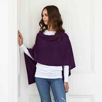 Lucy Four Way Cashmere Poncho, 4 of 12