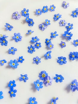 Large Statement Necklace With Forget Me Not And Pink Flowers, 11 of 12