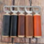 Leather Wrapped Bottle Opener Groomsmen Gift, thumbnail 3 of 5