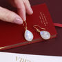 Moonstone Earrings With Blue Topaz, thumbnail 4 of 8