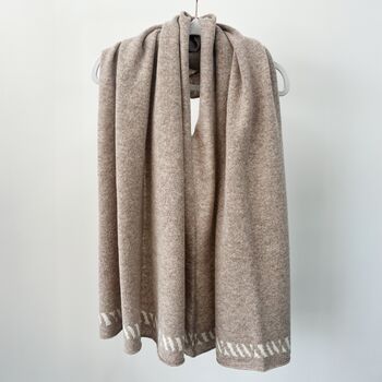 Lambswool Knitted Poncho, 9 of 12