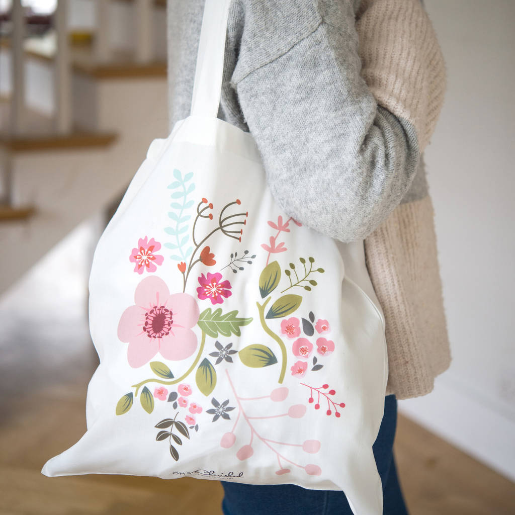 Floral Tote Bag By Oh So Cherished
