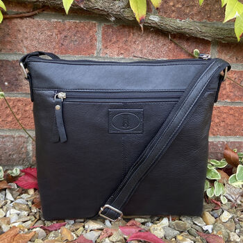Genuine Leather Large Shoulder Bag, Cross Body Bag, 6 of 6
