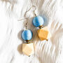 Wooden Folk Bead Earrings, thumbnail 2 of 2