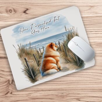 Personalised Chow Chow Dog Beach Walk Collection, 5 of 8