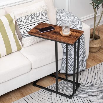 C Shaped Side Table Multipurpose Sofa End Table, 3 of 12