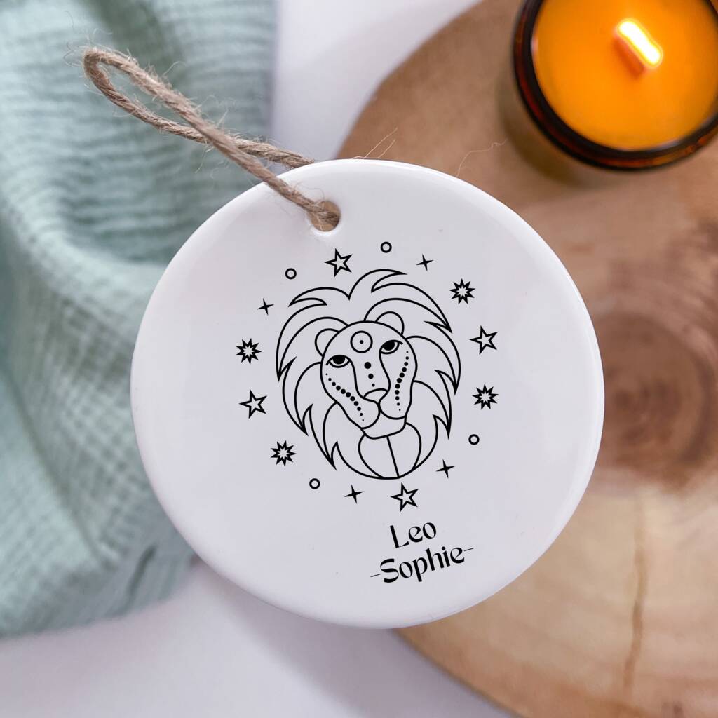 Personalised Zodiac Star Sign 'Leo' Candle Gift Set By By The Pines