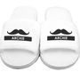 Personalised 'Moustache' Velour Slippers, thumbnail 2 of 2