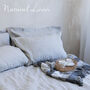 King Size Linen Bedding Set Linen Pillowcases, thumbnail 9 of 12