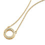 Designer Halo Pendant In 18ct Gold Vermeil, thumbnail 1 of 4