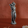 G Decor Lovers Embrace Romantic Silver 3D Candle, thumbnail 1 of 4