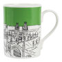 Oxford Bone China Mug 'Radcliffe Camera' Green, thumbnail 3 of 4