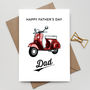 Personalised Fathers Day Scooter Card, thumbnail 1 of 4