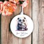 Personalised Panda And Child Father's Day Decoration, thumbnail 2 of 2