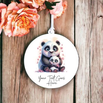 Personalised Panda And Child Father's Day Decoration, 2 of 2
