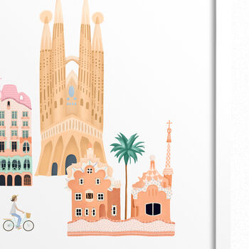 Personalised Barcelona City Print, 3 of 6