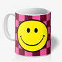 Checkmate Checkerboard Smiley Face Mugs Choice Of Six Colours, thumbnail 11 of 12