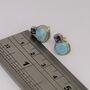 Larimar And Iolite Sterling Silver Earrings, thumbnail 5 of 7