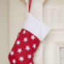 Toby Tiger Organic Cotton Christmas Stockings, thumbnail 1 of 7