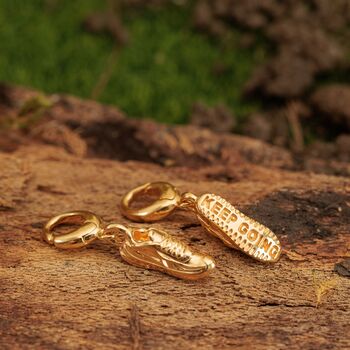 18ct Gold Running Trainer Charm Necklace, 4 of 7