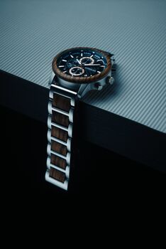 London Personalised Wood And Steel Watch For Him, 11 of 12