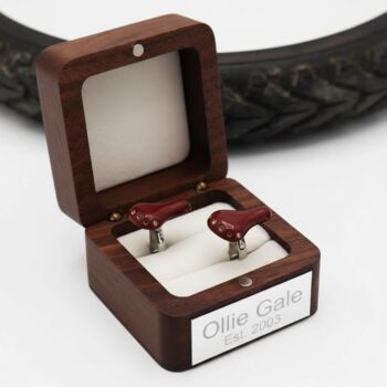 Personalised Bike Saddle Cufflinks, 8 of 12