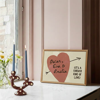 Personalised Family Heart Print – It’s A Forever Kind Of Love, 2 of 11