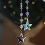 Christmas Hanger, Crystal Stars And Beads, thumbnail 1 of 4