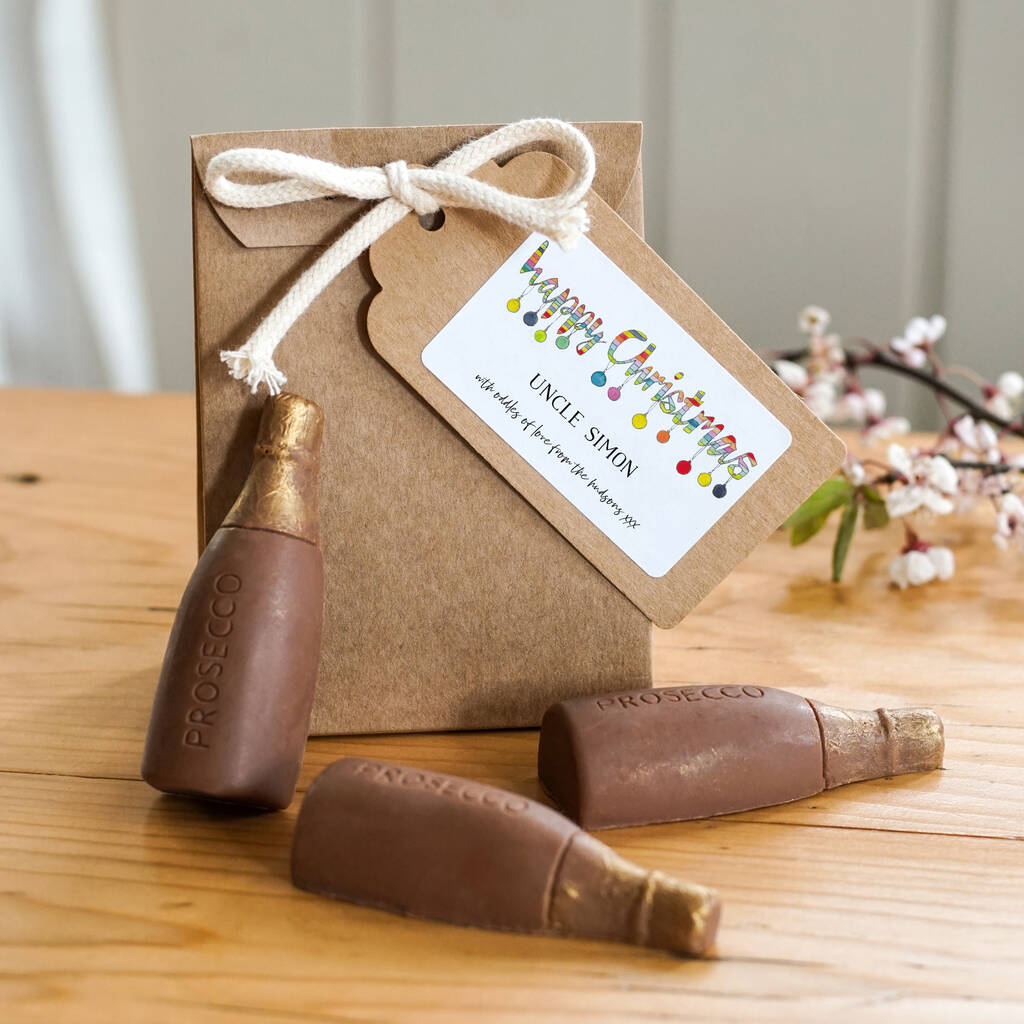 Personalised Christmas Bauble Chocolate Gift Bag