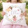 Personalised Fairy Printed Name Cushion, thumbnail 1 of 7